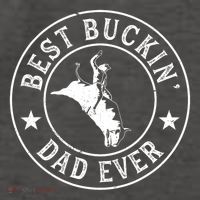Best Buckin Dad Ever Cowboy Bull Riding Rodeo Funny Vector Backpack