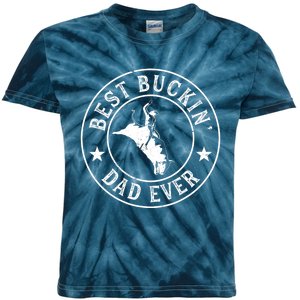 Best Buckin Dad Ever Cowboy Bull Riding Rodeo Funny Kids Tie-Dye T-Shirt