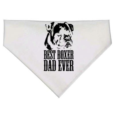 Best Boxer Dad Ever Graphic T Dog Dad Love USA-Made Doggie Bandana