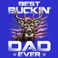 Best Buckin Dad Ever Usa Flag Deer Hunting FatherS Day Great Gift Toddler T-Shirt