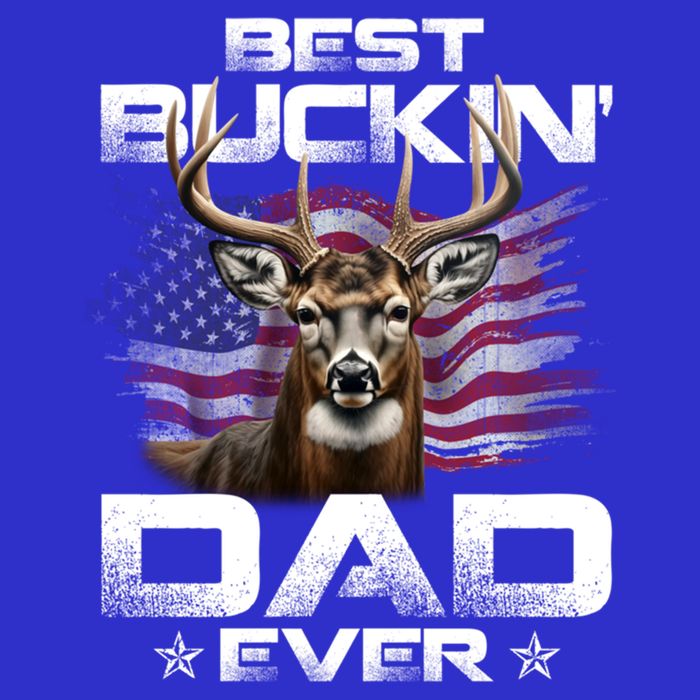 Best Buckin Dad Ever Usa Flag Deer Hunting FatherS Day Great Gift Toddler T-Shirt
