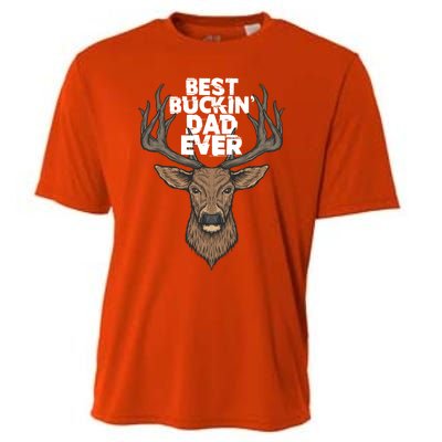 Best Buckin Dad Ever Buck And Deer Hunting FatherS Day Gift Cooling Performance Crew T-Shirt