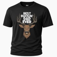 Best Buckin Dad Ever Buck And Deer Hunting FatherS Day Gift Cooling Performance Crew T-Shirt