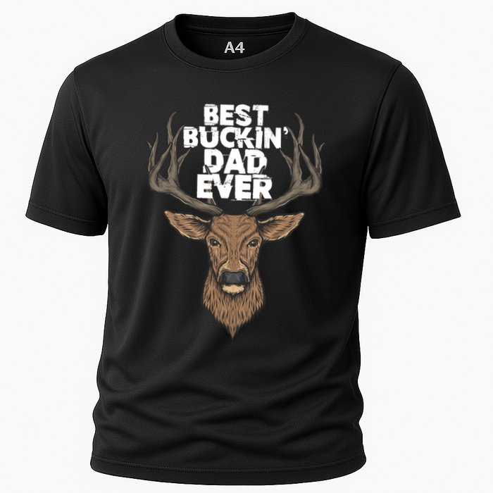 Best Buckin Dad Ever Buck And Deer Hunting FatherS Day Gift Cooling Performance Crew T-Shirt