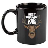 Best Buckin Dad Ever Buck And Deer Hunting FatherS Day Gift 11oz C Handle Ceramic Mug
