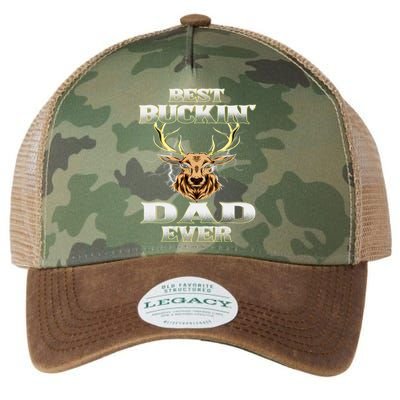 Best Buckin Dad Ever Deer Hunting Bucking Father Grandpa Gift Legacy Tie Dye Trucker Hat