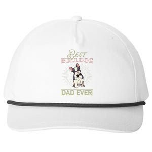 Best Bulldog Dad Ever Snapback Five-Panel Rope Hat