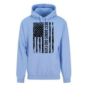 Best Bonus Dad Ever American USA Flag Fathers Day Gift Dad Unisex Surf Hoodie