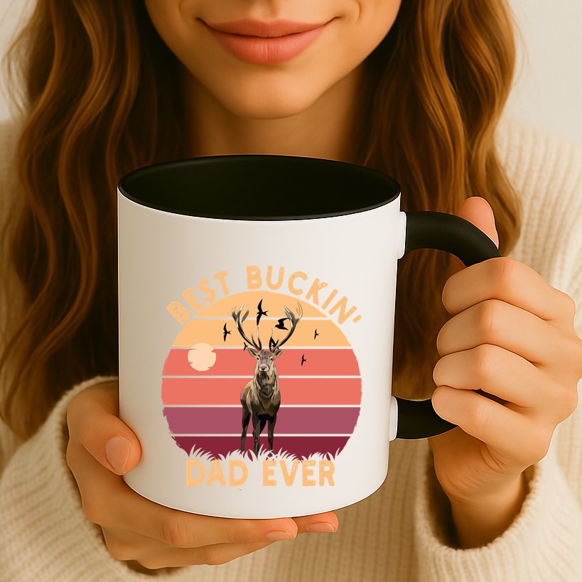 Best Buckin Dad Ever FatherS Day Deer Hunters Hunting Cool Gift Mug