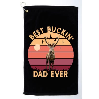 Best Buckin Dad Ever FatherS Day Deer Hunters Hunting Cool Gift Golf Towel