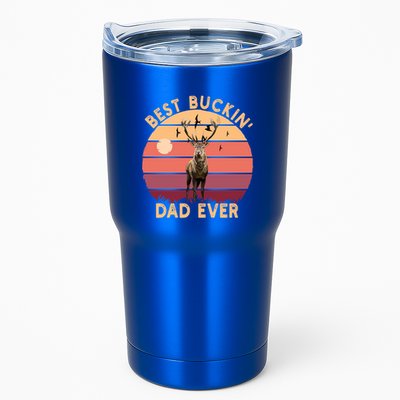Best Buckin Dad Ever FatherS Day Deer Hunters Hunting Cool Gift Tumbler