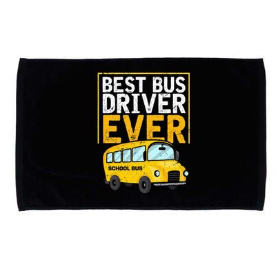 Best Bus Driver Ever Funny Bus Driver School Bus Driver Microfiber Hand Towel