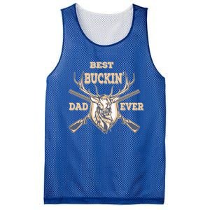 Best Buckin Dad Ever Funny Hunting Father Gift Mesh Reversible Basketball Jersey Tank