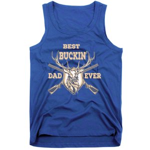 Best Buckin Dad Ever Funny Hunting Father Gift Tank Top