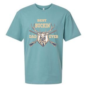 Best Buckin Dad Ever Funny Hunting Father Gift Sueded Cloud Jersey T-Shirt