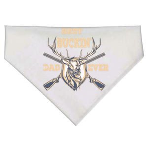 Best Buckin Dad Ever Funny Hunting Father Gift USA-Made Doggie Bandana