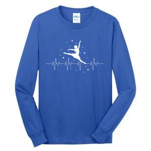 Ballerina Ballet Dancer Heartbeat Danseur Danseuse Cute Gift Tall Long Sleeve T-Shirt