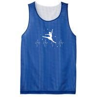 Ballerina Ballet Dancer Heartbeat Danseur Danseuse Cute Gift Mesh Reversible Basketball Jersey Tank