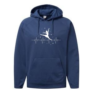 Ballerina Ballet Dancer Heartbeat Danseur Danseuse Cute Gift Performance Fleece Hoodie