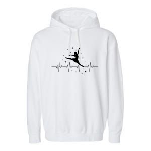 Ballerina Ballet Dancer Heartbeat Danseur Danseuse Cute Gift Garment-Dyed Fleece Hoodie