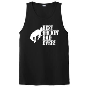 Best Buckin Dad Ever Funny For Horse Lovers Funny Gift PosiCharge Competitor Tank