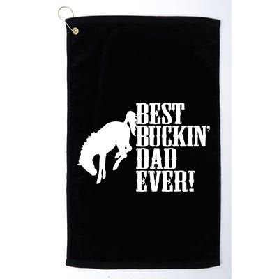 Best Buckin Dad Ever Funny For Horse Lovers Funny Gift Golf Towel