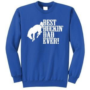 Best Buckin Dad Ever Funny For Horse Lovers Funny Gift Sweatshirt