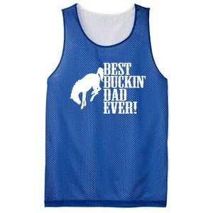 Best Buckin Dad Ever Funny For Horse Lovers Funny Gift Mesh Reversible Basketball Jersey Tank