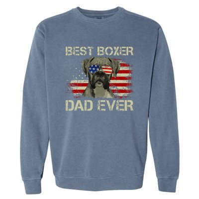 Best Boxer Dad Ever Dog Lover American Garment-Dyed Sweatshirt