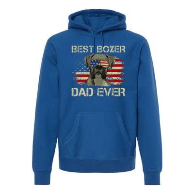 Best Boxer Dad Ever Dog Lover American Premium Hoodie