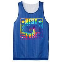 Best Bonus Dad Ever Vintage Tie Dye Fathers Day Mesh Reversible Basketball Jersey Tank