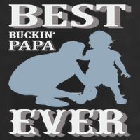 Best Buckin Dad Ever Cool Gift 7 Panel Mesh Trucker Snapback Hat