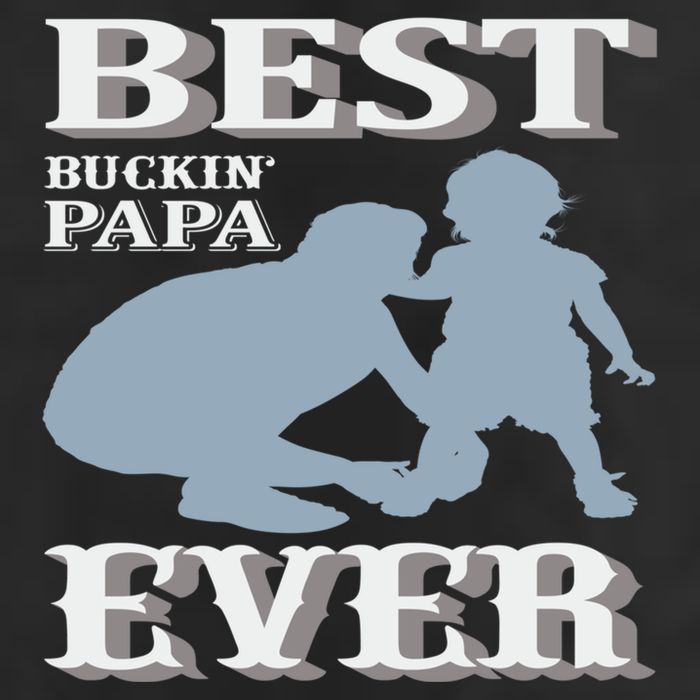 Best Buckin Dad Ever Cool Gift 7 Panel Mesh Trucker Snapback Hat