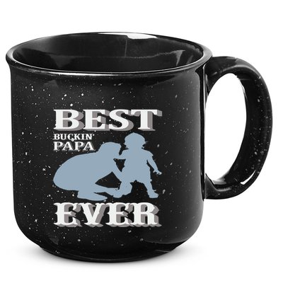 Best Buckin Dad Ever Cool Gift 15oz Campfire Ceramic Mug