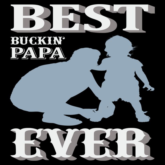 Best Buckin Dad Ever Cool Gift Flat Bill Trucker Hat