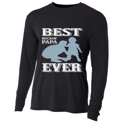 Best Buckin Dad Ever Cool Gift Cooling Performance Long Sleeve Crew