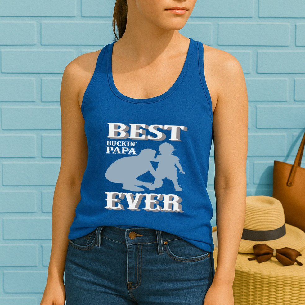 Best Buckin Dad Ever Cool Gift Womens Tank Top