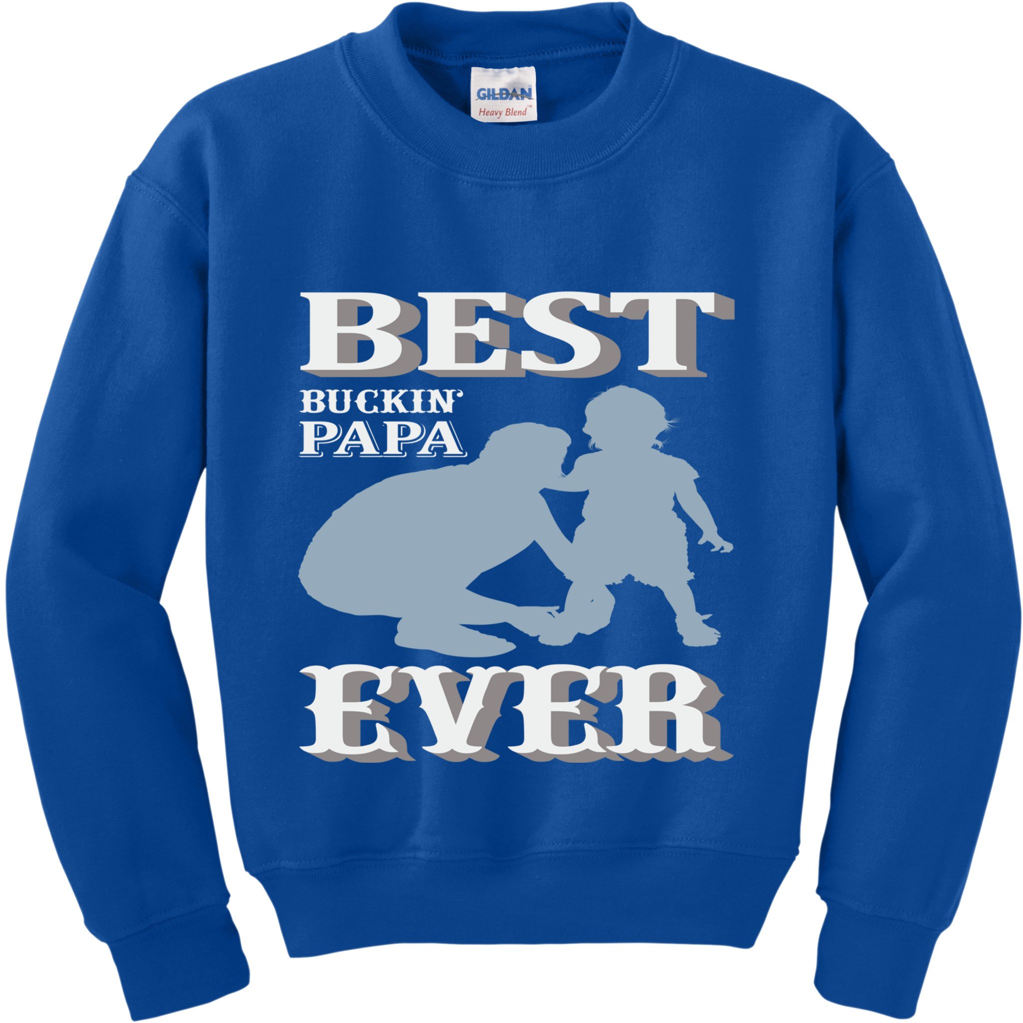 Best Buckin Dad Ever Cool Gift Kids Sweatshirt