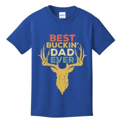 Best Buckin Dad Ever Funny Gift Deer Hunters Gift Kids T-Shirt