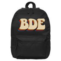 BDE Big Dick Energy Retro Style 16 in Basic Backpack