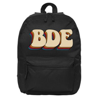 BDE Big Dick Energy Retro Style 16 in Basic Backpack