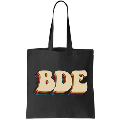 BDE Big Dick Energy Retro Style Tote Bag