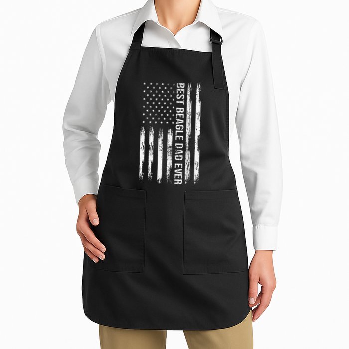 Best Beagle Dad Everdog Lover American Flag Patriotic Apron