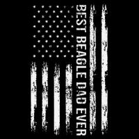Best Beagle Dad Everdog Lover American Flag Patriotic Apron