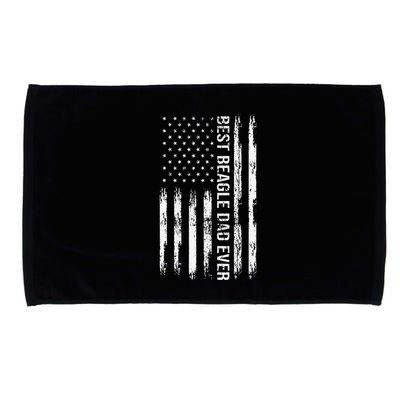 Best Beagle Dad Everdog Lover American Flag Patriotic Microfiber Hand Towel