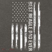 Best Beagle Dad Everdog Lover American Flag Patriotic Cotton Canvas Backpack