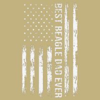 Best Beagle Dad Everdog Lover American Flag Patriotic Cooling Performance Crew T-Shirt