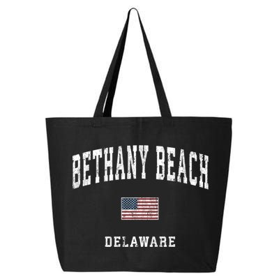 Bethany Beach Delaware De Vintage American Flag Sports Funny Gift 25L Jumbo Tote