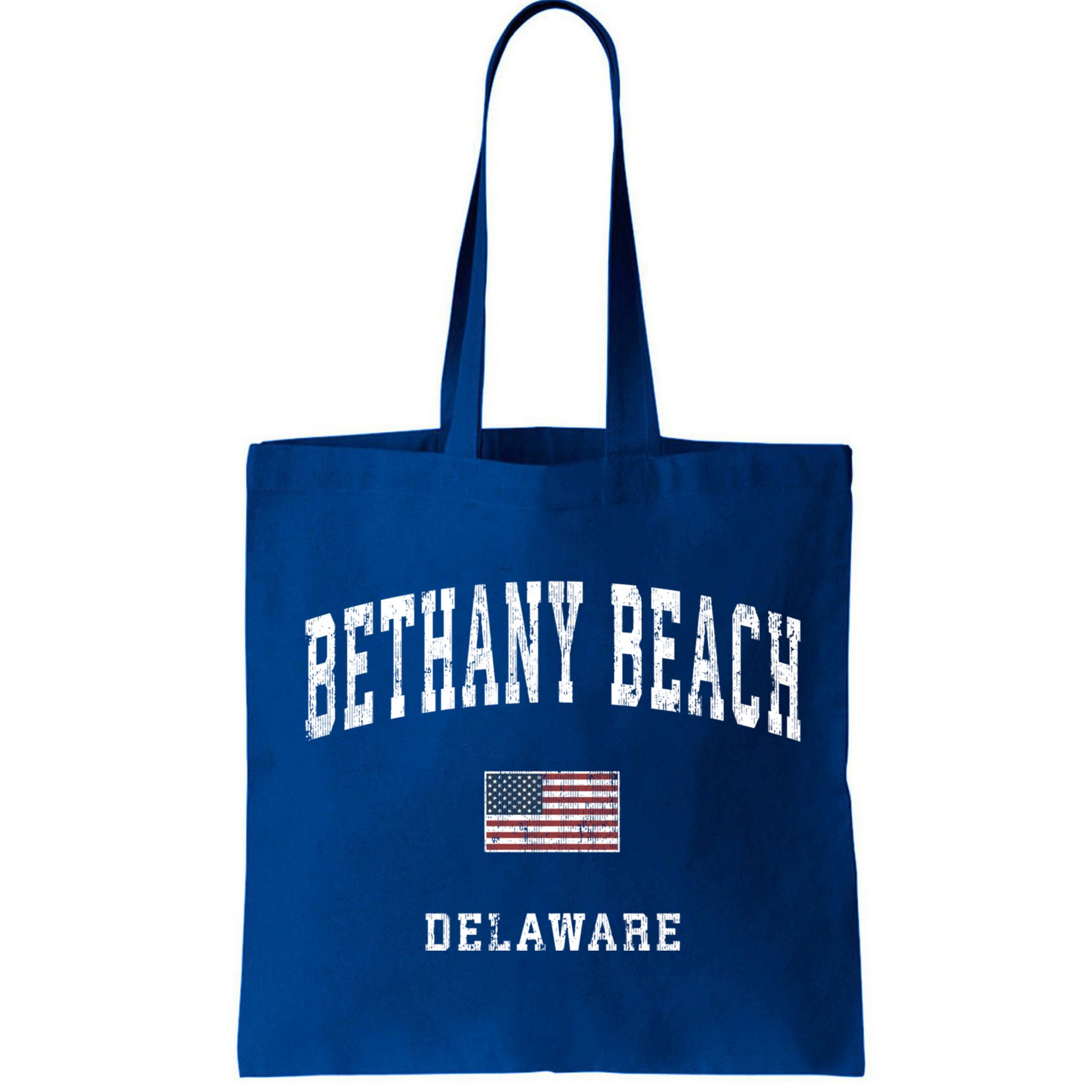 Bethany Beach Delaware De Vintage American Flag Sports Funny Gift Bag