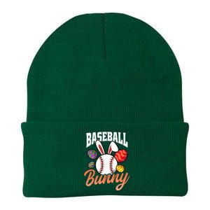 Baseball Bunny Design Easter Baseball Gift Knit Cap Winter Beanie